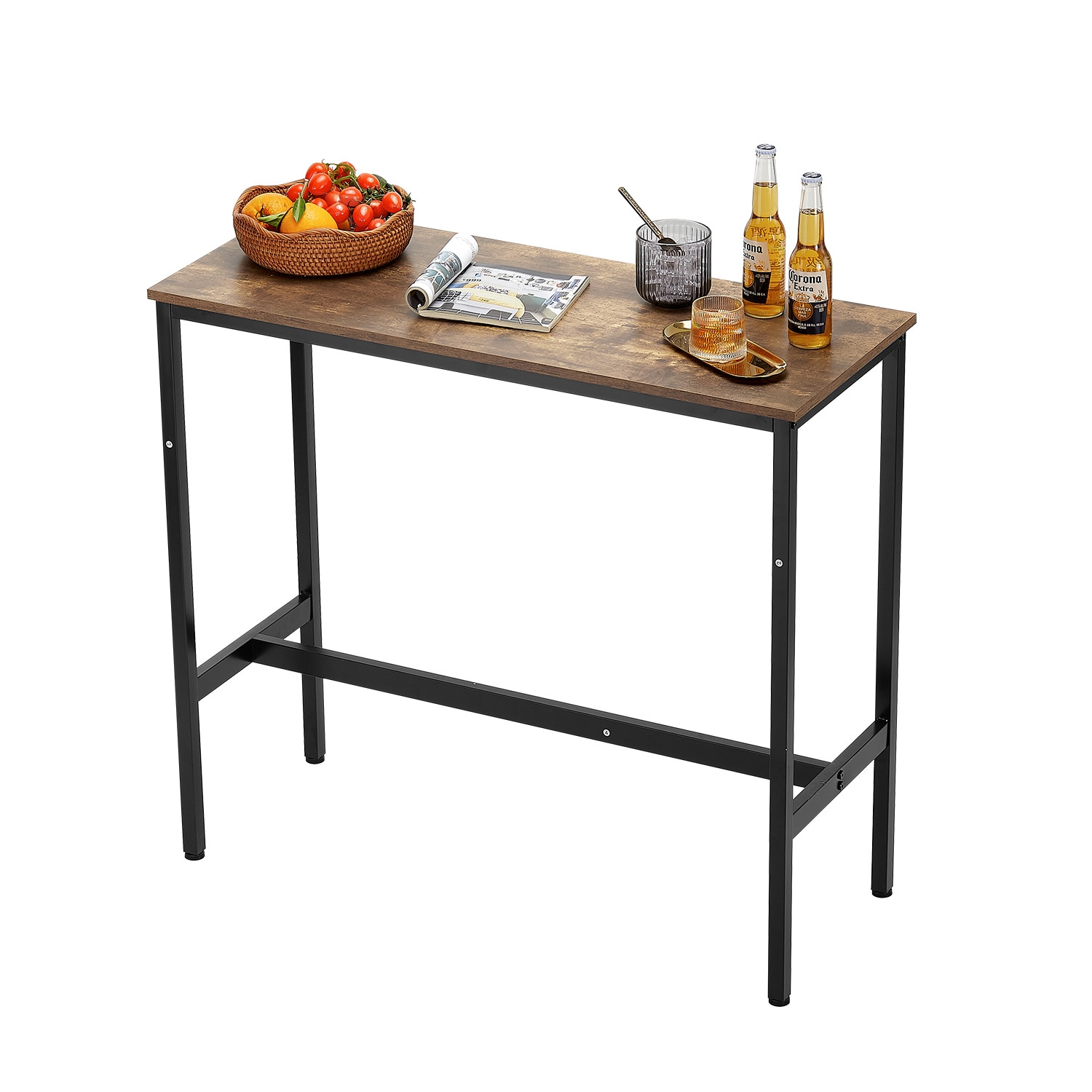 Bar Table Height Pub Table Cocktail Coffee Counter Kitchen Dining 39x16x35.5 In_voghion.com